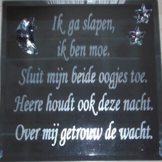 Spiegel met tekst Ik ga slapen